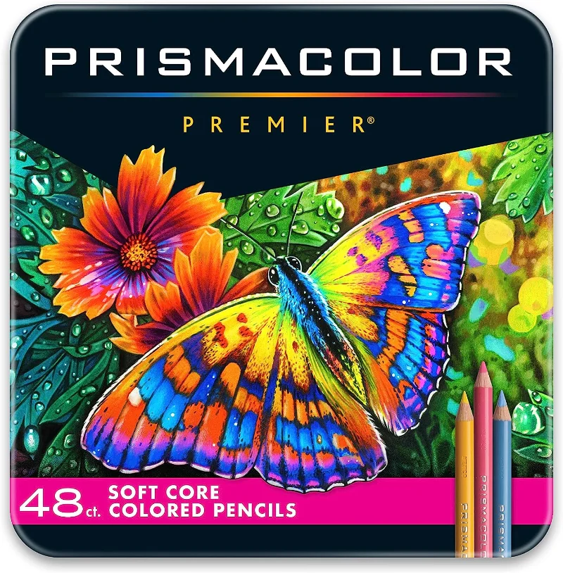 Prismacolor Premier Colored Pencils, Soft Core, 48 Pack  Art