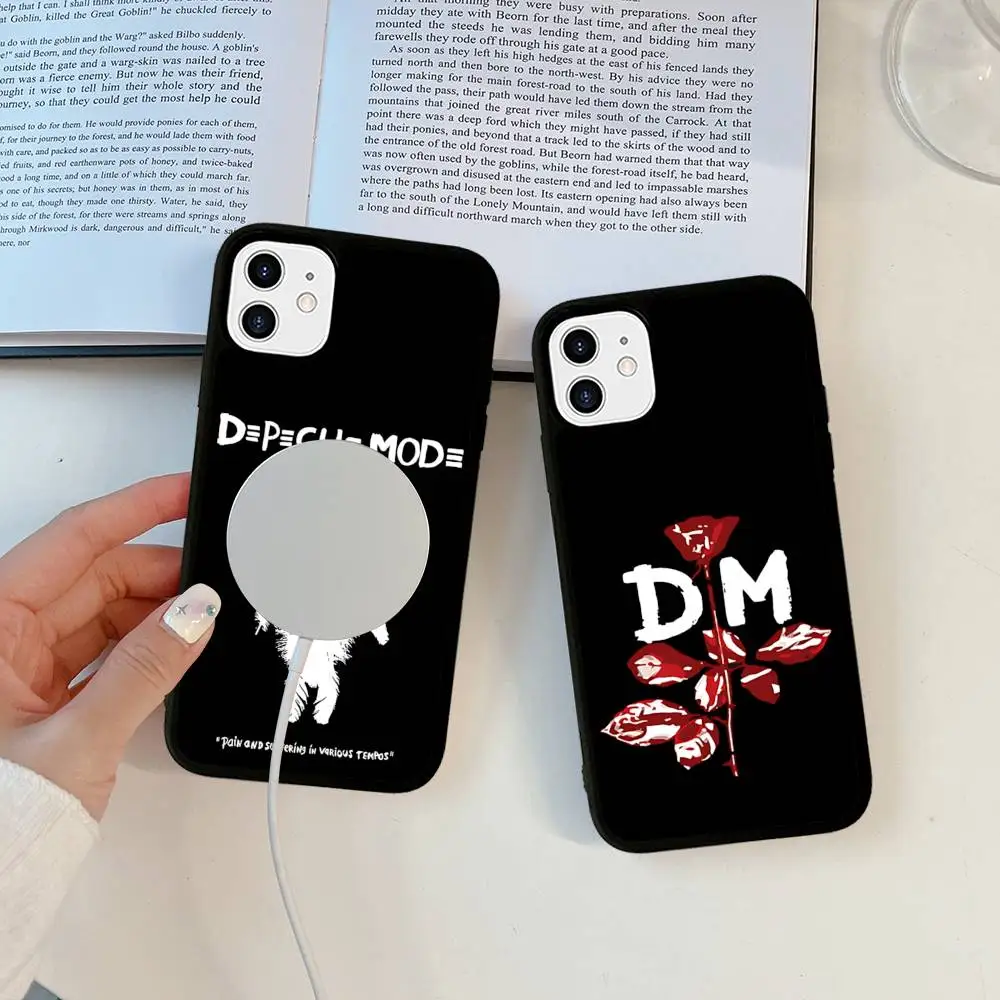 Фото Винтажный чехол D-Depeche M-Mode для MagSafe с магнитным креплением для iPhone 17 Air 16 15 14 13 12 11 Pro Max Plus с беспроводной зарядкой №5