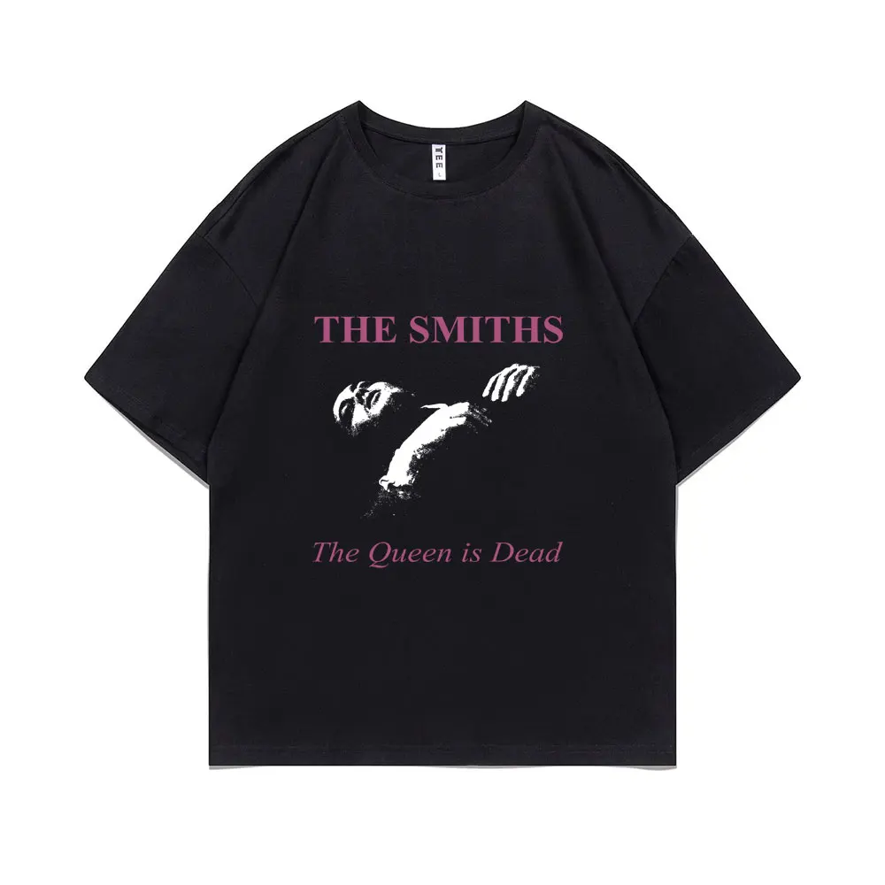 

British Rock Band The Smiths The Queen Is Dead Graphic Tshirt Men Women Fashion Casual Gothic T-shirts Male Hip Hop Tee Shirts