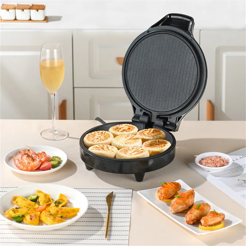 Electric Baking Pan Double-sided Heating Suspension Type Crepe Maker Skillet Pancake Baking Machine Pie Pizza Griddle Grill