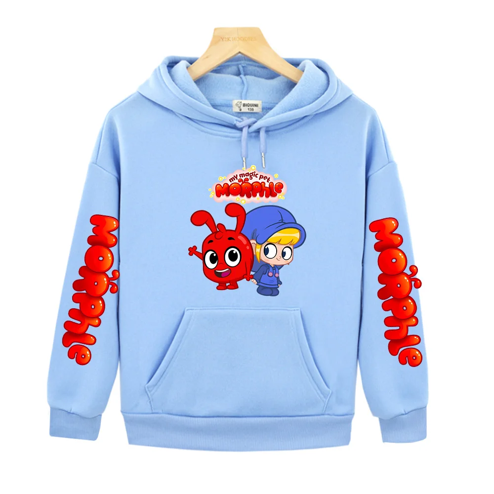 Осенняя удобная детская толстовка с капюшоном My Magic Pet Morphle мультяшная одежда для