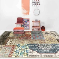 geometric floral mosaic ethnic carpet living room bohemian decoration bedroom girl bedside bathroom anti slip rug kitchen mat