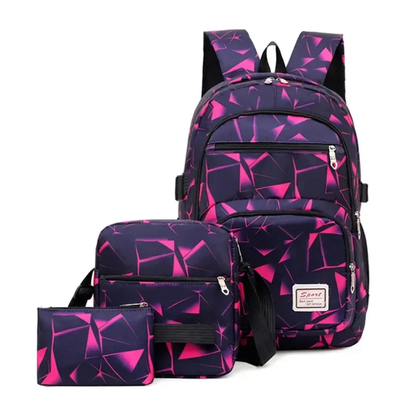 

Girls Boys Children Waterproof School Schoolbag For Cartoon School Orthopedics Printing Backpacks 3set Bags Kids Lightweight