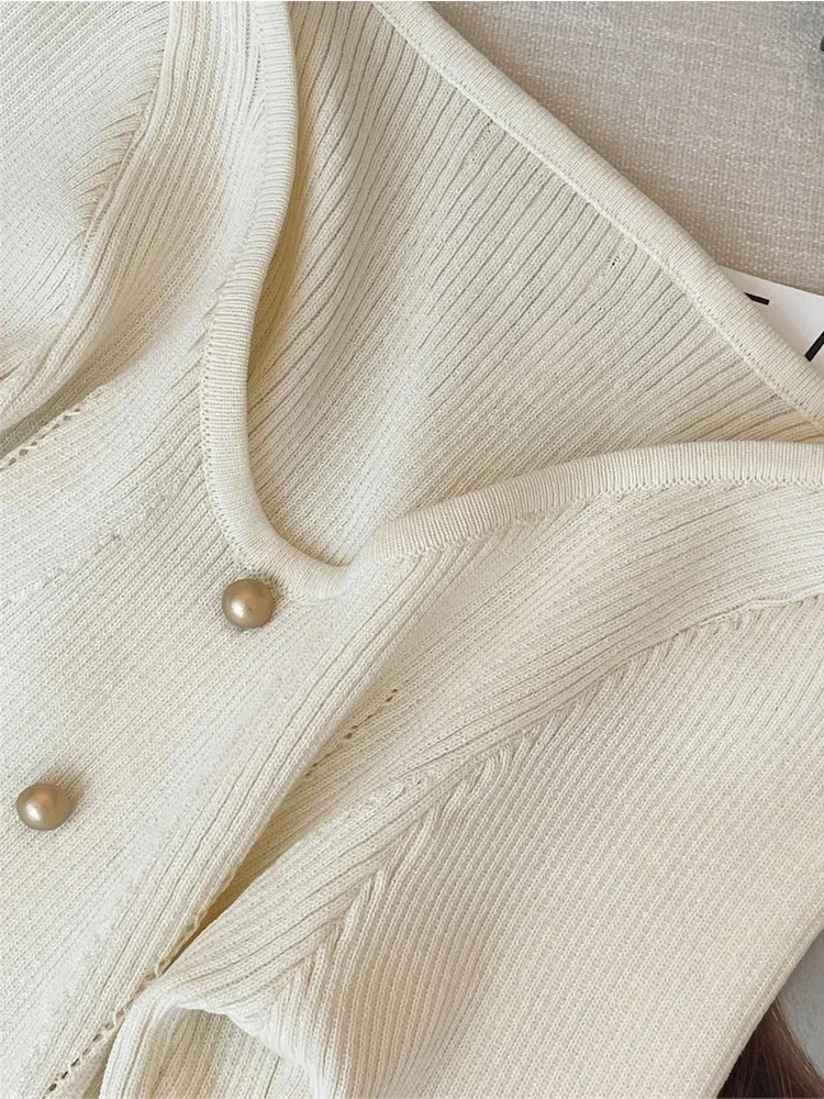 Осень-зима женские французские винтажные пуловеры свитер кружевной балетный