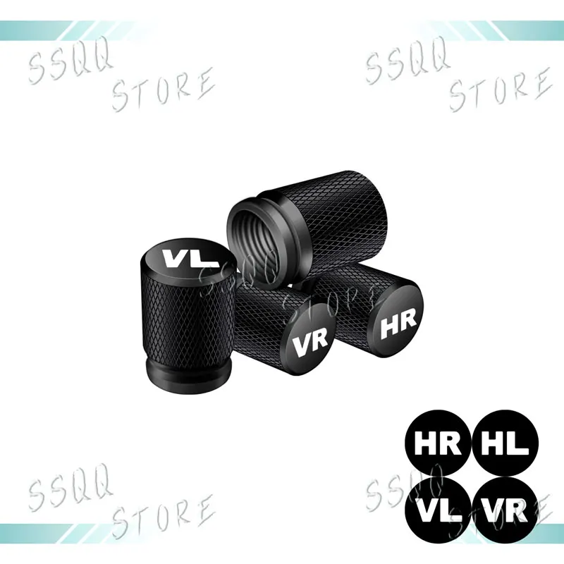 

4 шт., эмблема VR VL HL HR, универсальные колпачки для штока клапана автомобильных колес, пылезащитные чехлы, металлические колпачки для штока воздушного клапана, автомобильные аксессуары