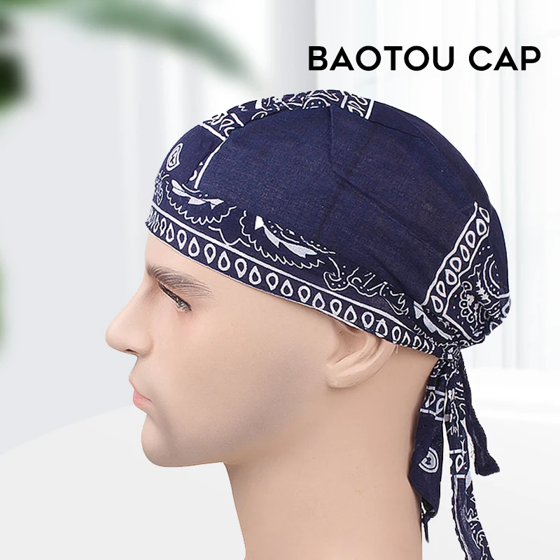 

Cotton Pirate Hat Elastic Adjustable Cap Men Women Outdoor Sport Bandana Cycling Cotton Pirate Hat XR-Hot
