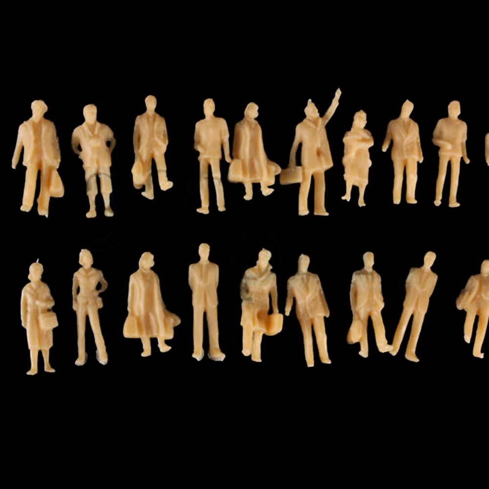 

60pcs/lot 1:87 Scale Model Miniature Figures Standing Architectural Models Human Scale Model ABS Plastic Peoples Kids Toy