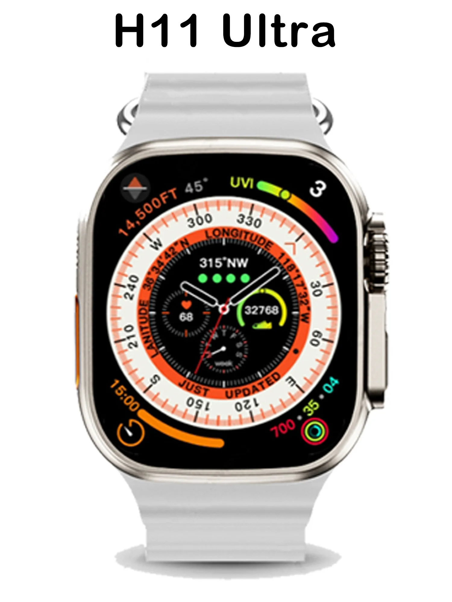 

Смарт-часы H11 мужские, 49 мм, GPS, NFC, из титанового сплава