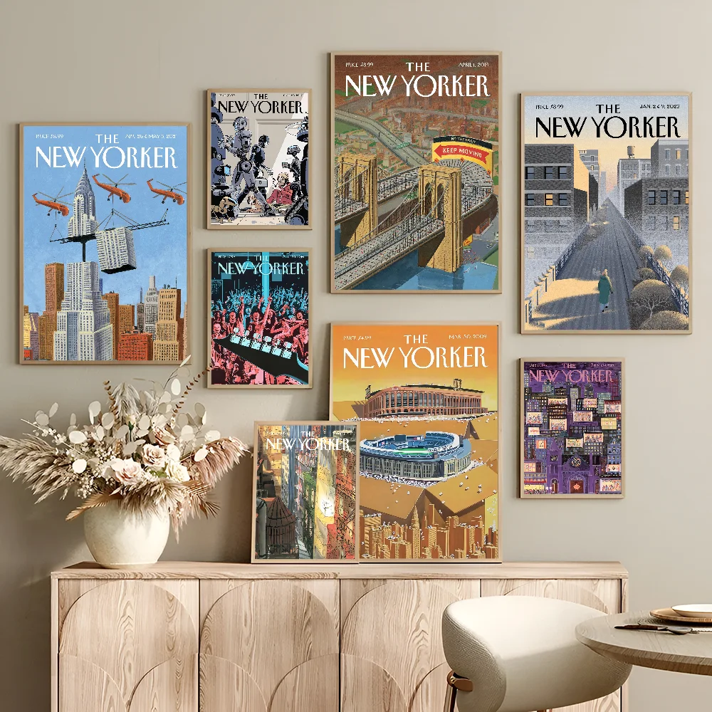 The New Yorker Magazine липкие постеры из бумаги
