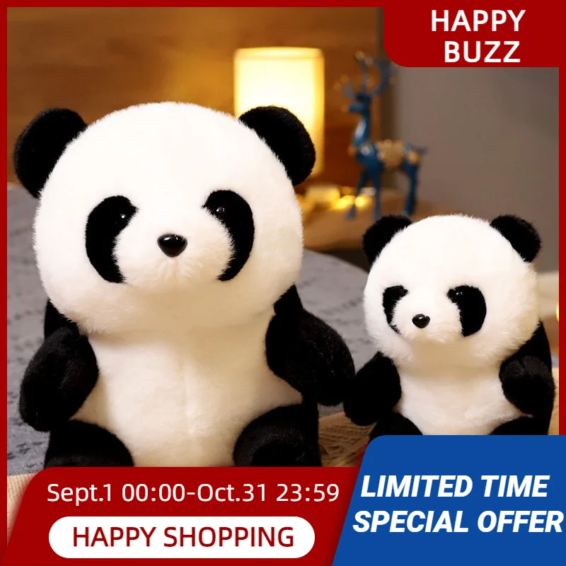 

Panda Kawaii Doll Plush Toy Cute Peluches Birthday Girls Child New Product Present for Boys and Girls