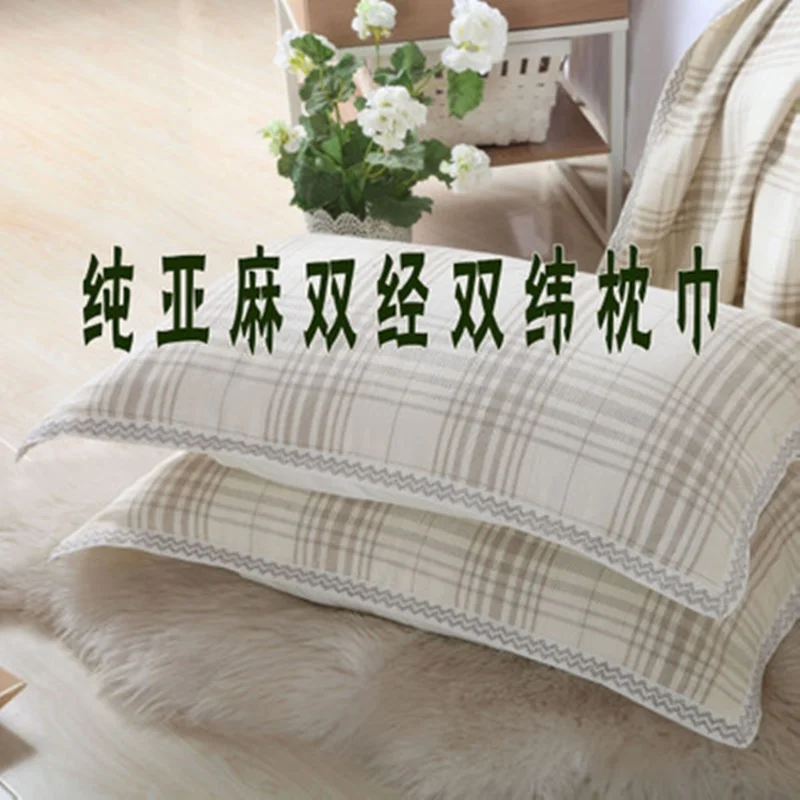 

Pure Natural Linen Pillow Cover pillow case 1 pair