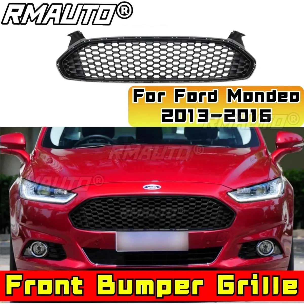 Для Mondeo Racing Grills Автомобильный передний бампер Grill Body Kit Решетка переднего бампера