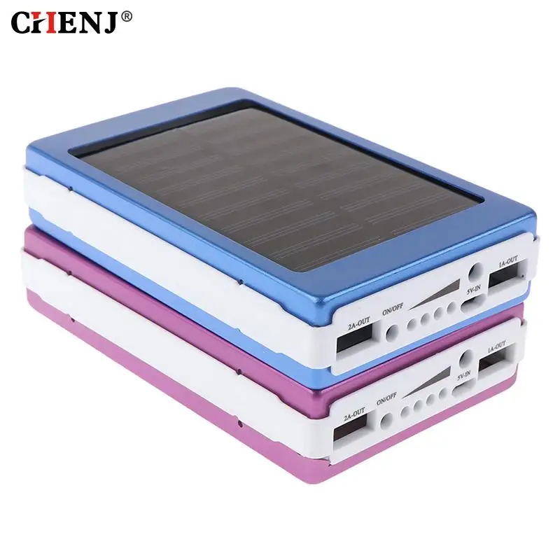 1ชุด5X18650 Powerbank 18650 Solar Power Bank กล่อง DIY Dual USB ชุดชาร์จโทรศัพท์ไฟฉาย (ไม่รวมแบตเตอรี่)