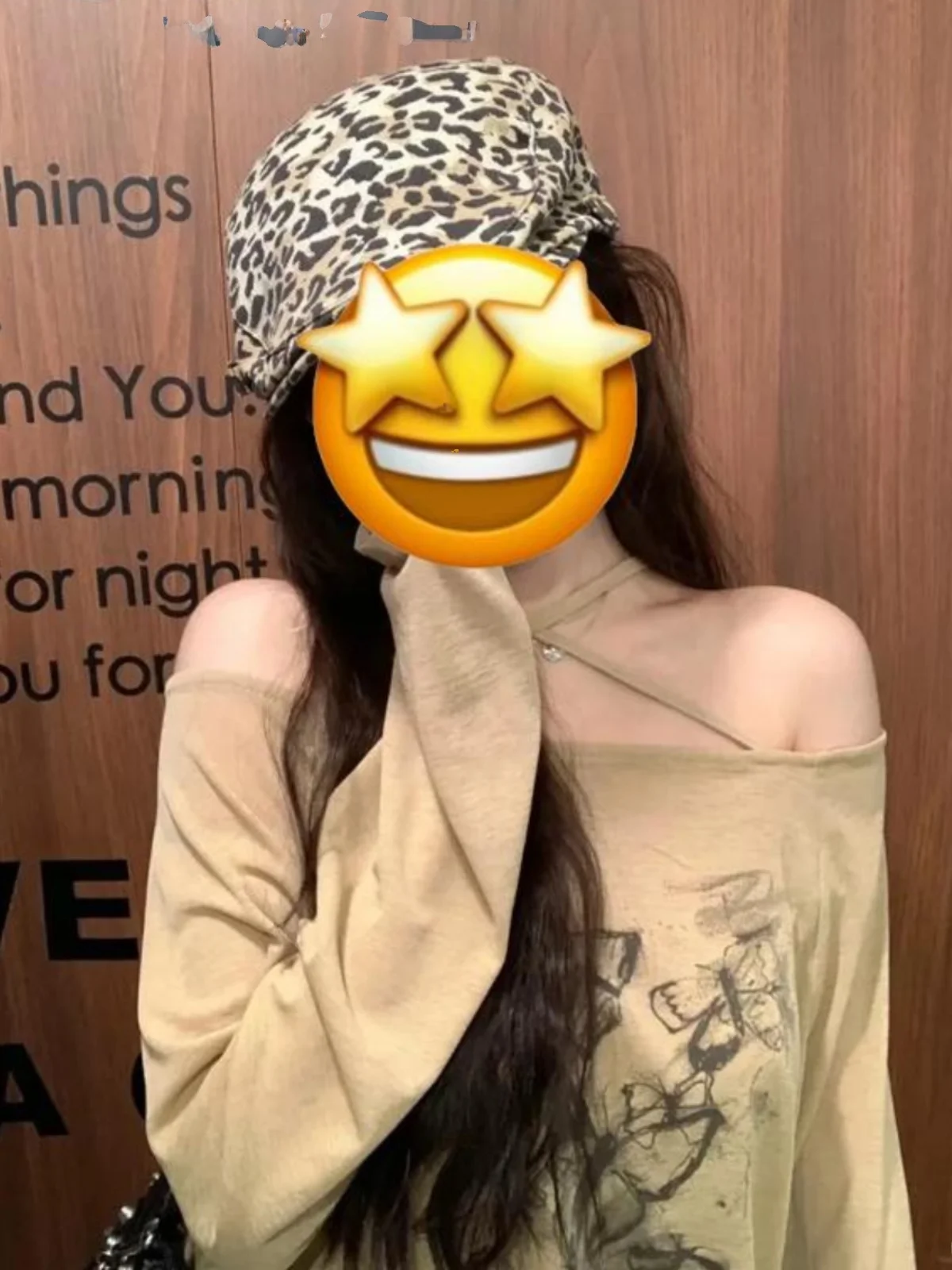 Американская винтажная женская футболка с открытыми плечами и подвесным