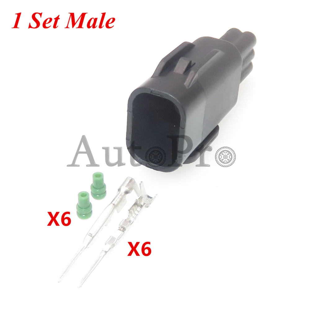 

1 комплект, автомобильный водонепроницаемый Соединитель с 6 отверстиями 6189-1142