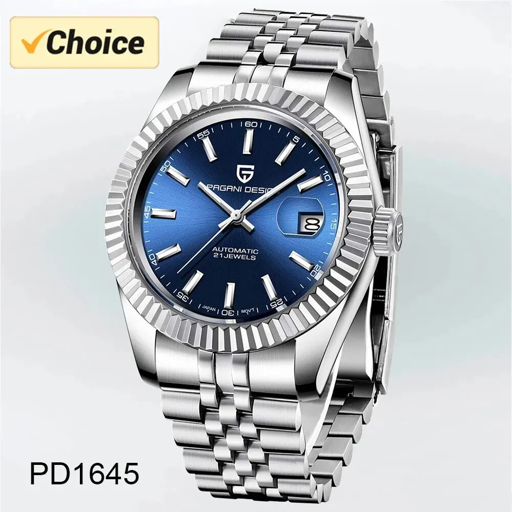 PAGANI DESIGN DD40 Мужские роскошные механические наручные часы из нержавеющей стали с