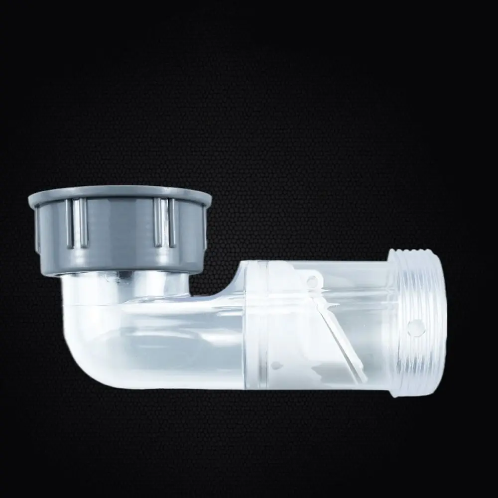 

Прозрачная пластиковая изогнутая труба для раковины