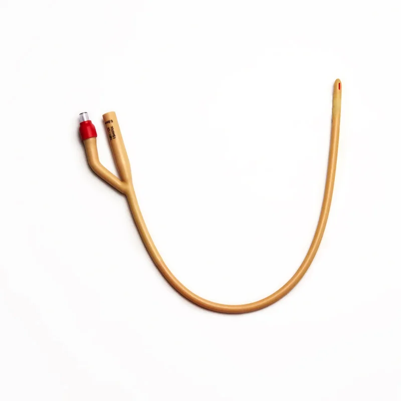 Двусторонний латексный катетер Foley одноразовый мочевой медицинская