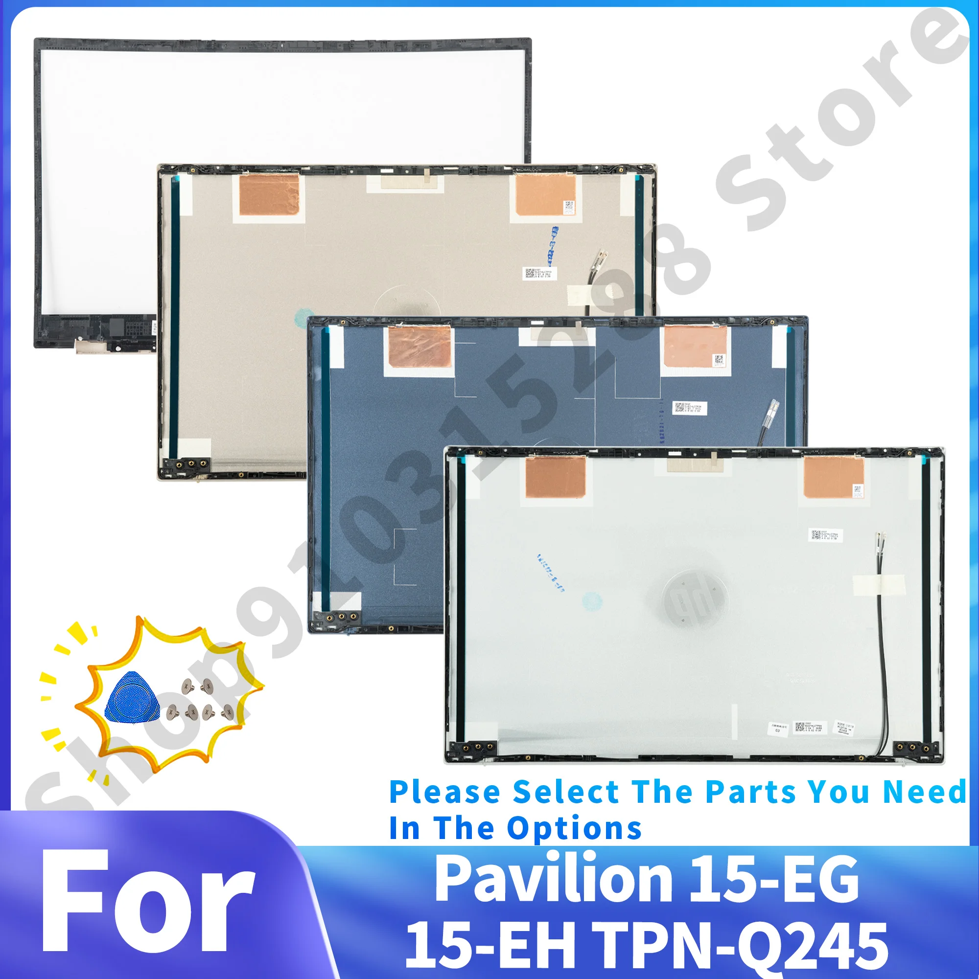 Задняя крышка ЖК-дисплея для Pavilion 15-EH 15-EG 15Z-EH TPN-Q245 Q246 задняя TOP M08899-001 рамка/ремонт