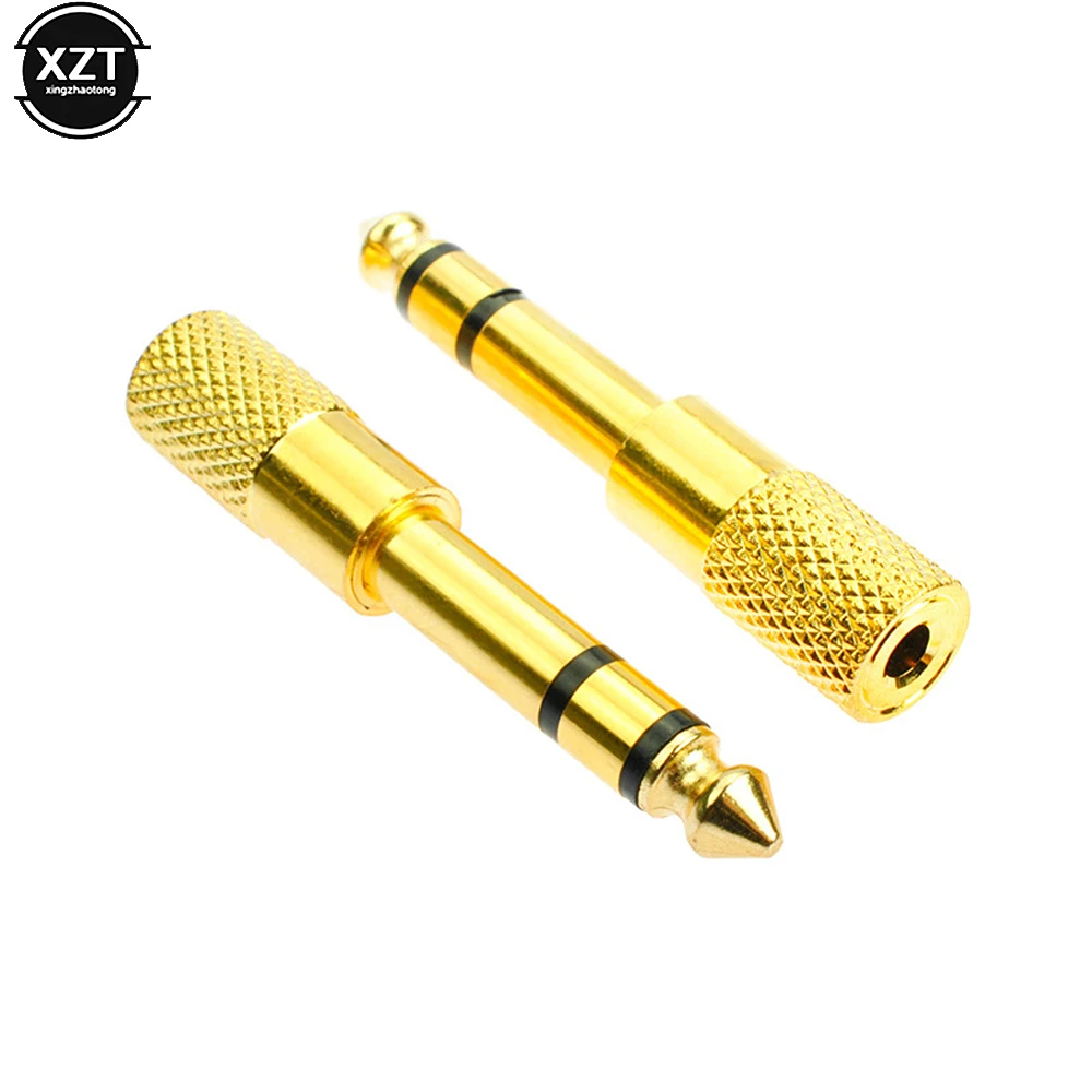 6.5MM Male to 3.5MM Female Jack Plug Audio Headset Microphone Guitar Recording Adapter 6.5 3.5 Converter Aux Cable Gold Plated