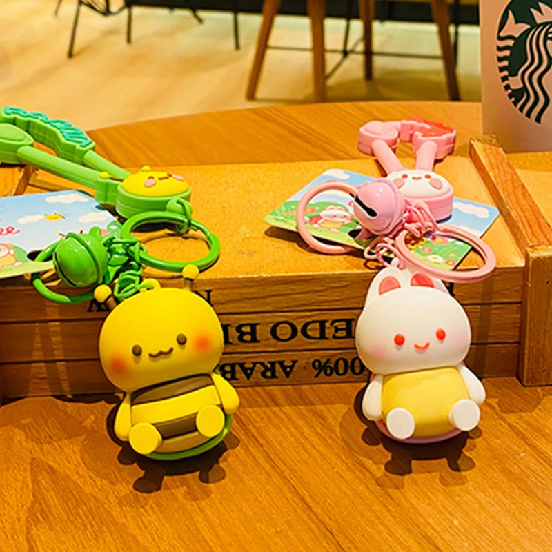Милый брелок мультяшный кролик пчела изысканный креативный автомобиль кукла