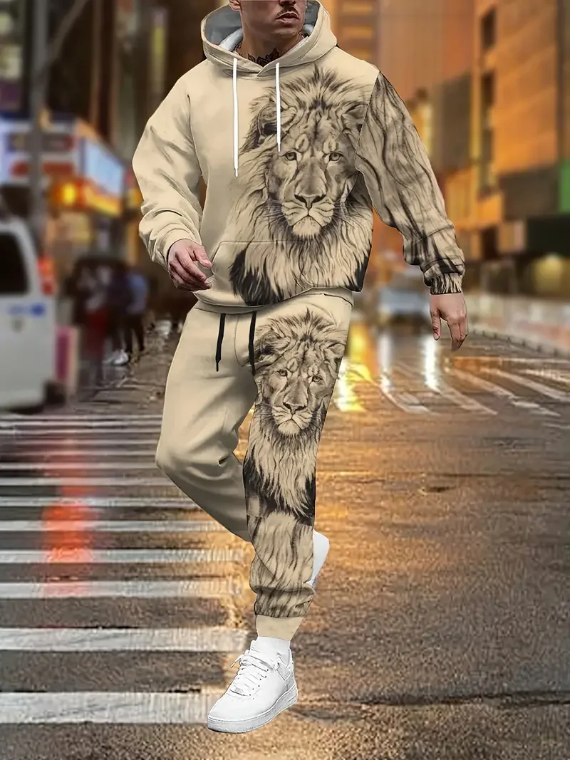 Новые толстовки с капюшоном и брюками костюм 3D принтом для мужчин женщин