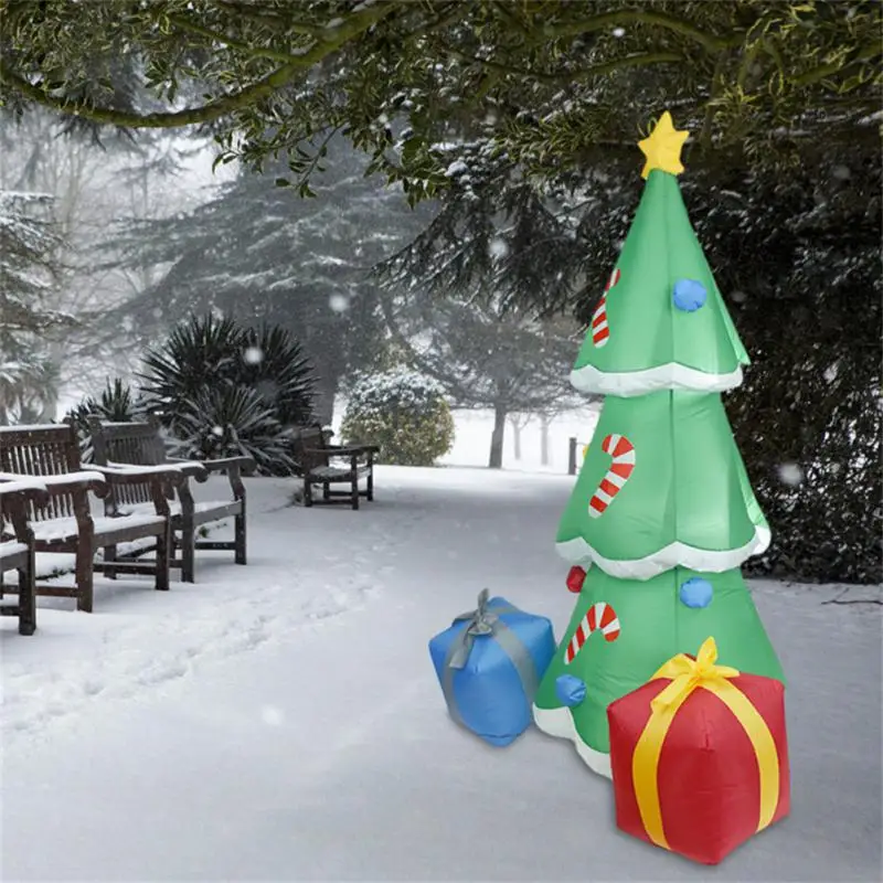 

1.8M Inflatable Christmas Tree Courtyard Decoration With EU/US Plug Inflatable Toy Home Outdoor Yard New Year Decoration 2022