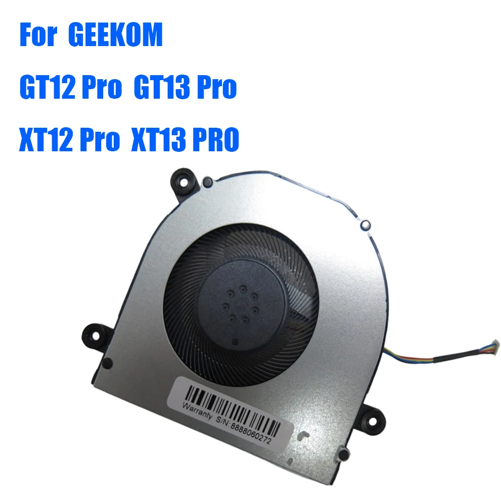 Фото Новый вентилятор для мини-ПК GEEKOM GT12 Pro, GT13 Pro, XT12 Pro, XT13 PRO, DC5V 0.5A, 4 PIN (черный-красный-желтый-синий), 4-проводной №1