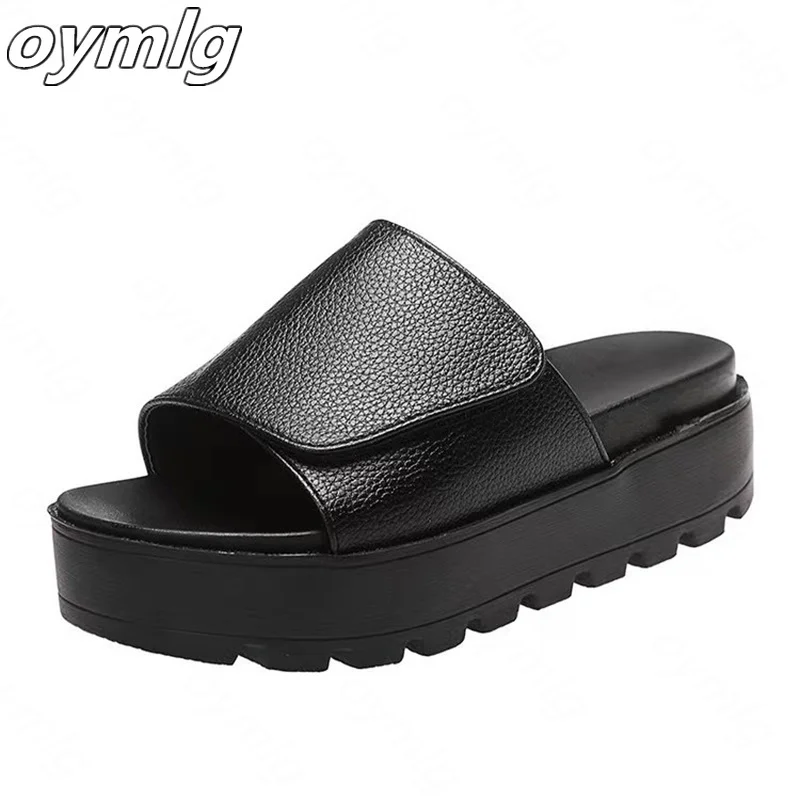 Новинка лета 2022 сандалии на высоком каблуке женская одежда Слиперы толстой