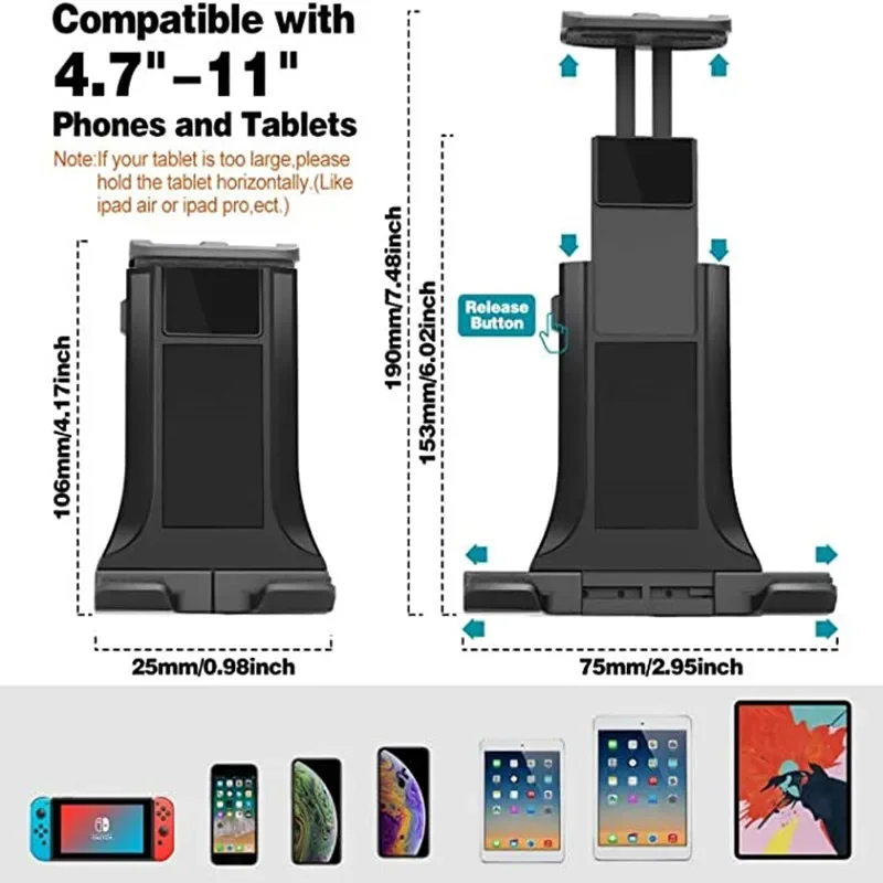 Настенная кухонная подставка для телефона подходит IPad/планшета 4 7-11 дюймов