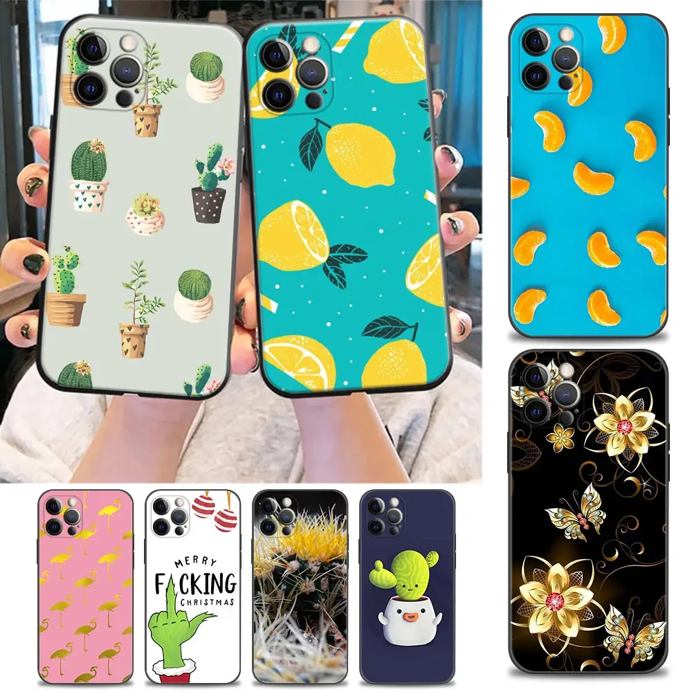 

Cute Cartoon Cactus Phone Case for iPhone 11 12 13 Pro Max 7 8 SE XR XS Max 5 5s 6 6s Plus case Cover