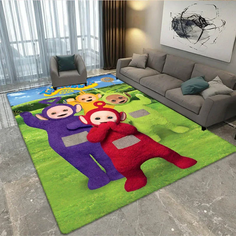Мультяшный ковер Teletubbies с принтом нескользящий коврик для йоги дверной кухонный