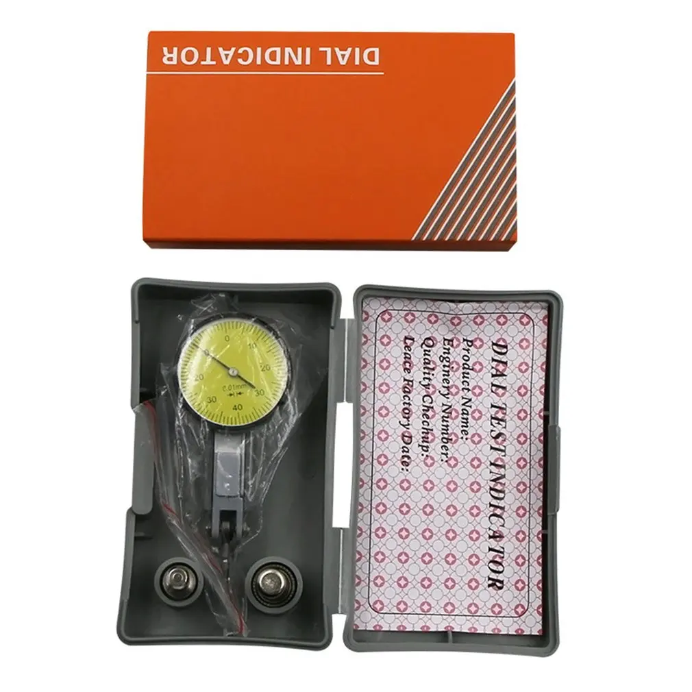 

Accurate Dials Gauge Test Indicator Precision Metric With Dovetail Rails Mount 0-0.8MM 0.01mm Measuring Instrument Tool
