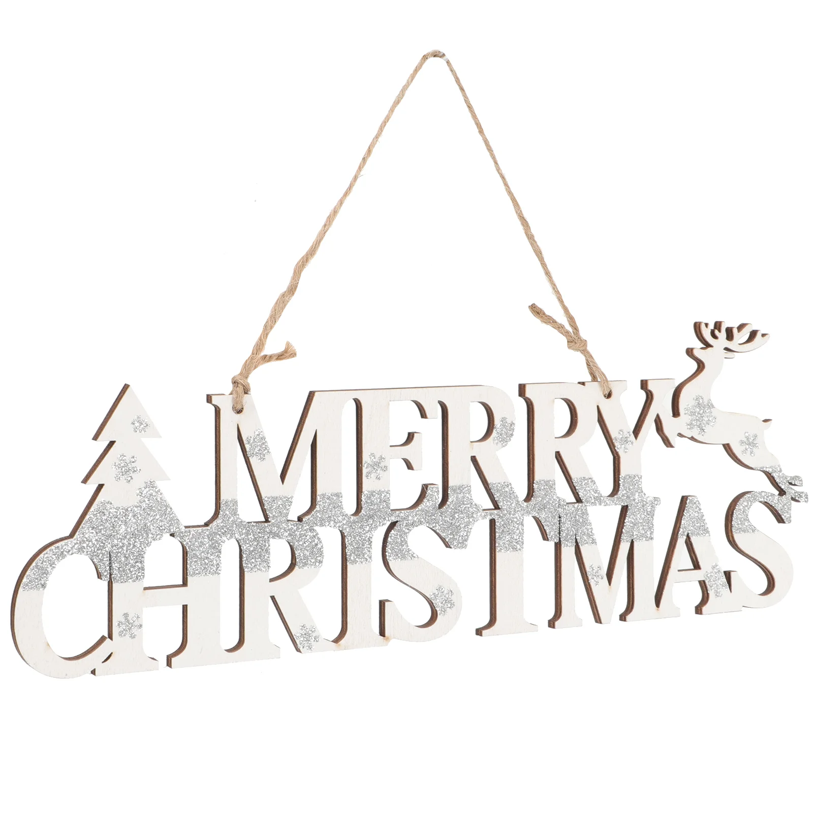 

Christmas Sign Door Front Decor Wood Ornaments Partywooden Merry Decorations Forwelcome