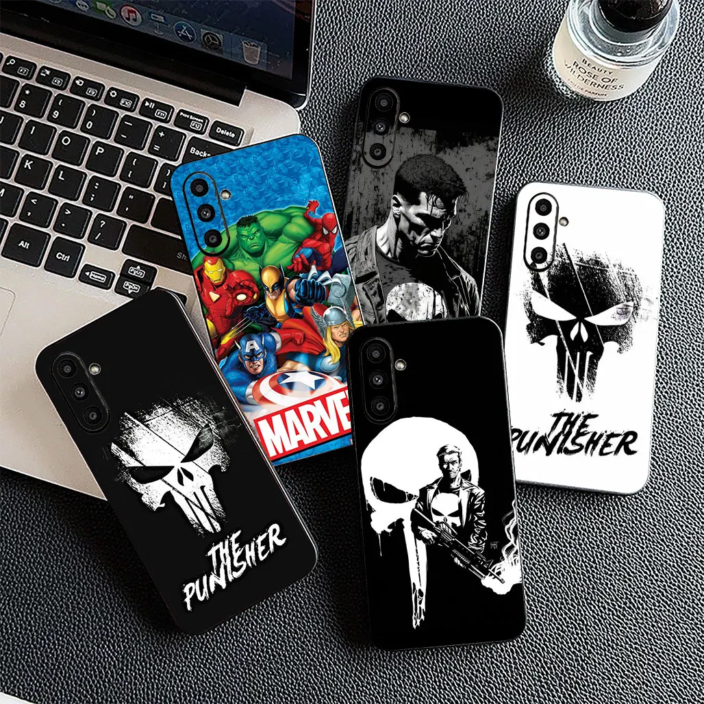 Фото Чехол-накладка с постером и изображением Черепа Punisher Marvel для Apple iPhone 16, 14, 15 Plus, 11 Pro Max, 16E ProMax, 15Plus, 15+, 16+ №3