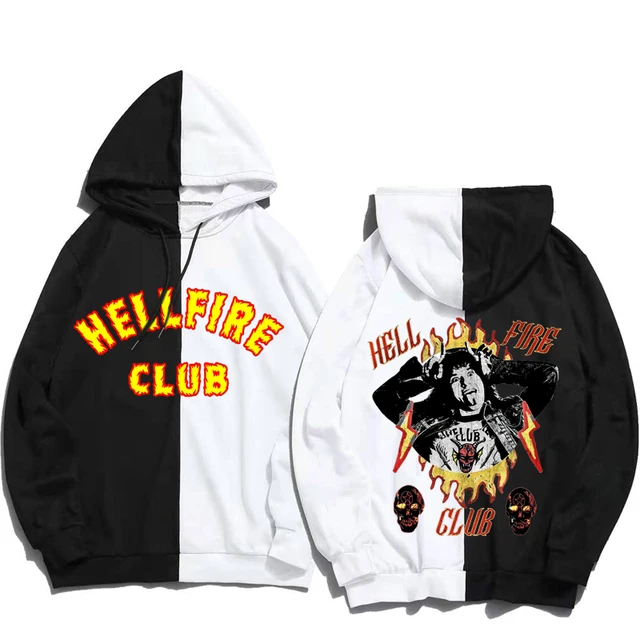 

Anime Hoodies Hellfire Club Sweatshirts Upside Down Cosplay Print Hoodie Moletom Fashion Casual Pullovers Hoody