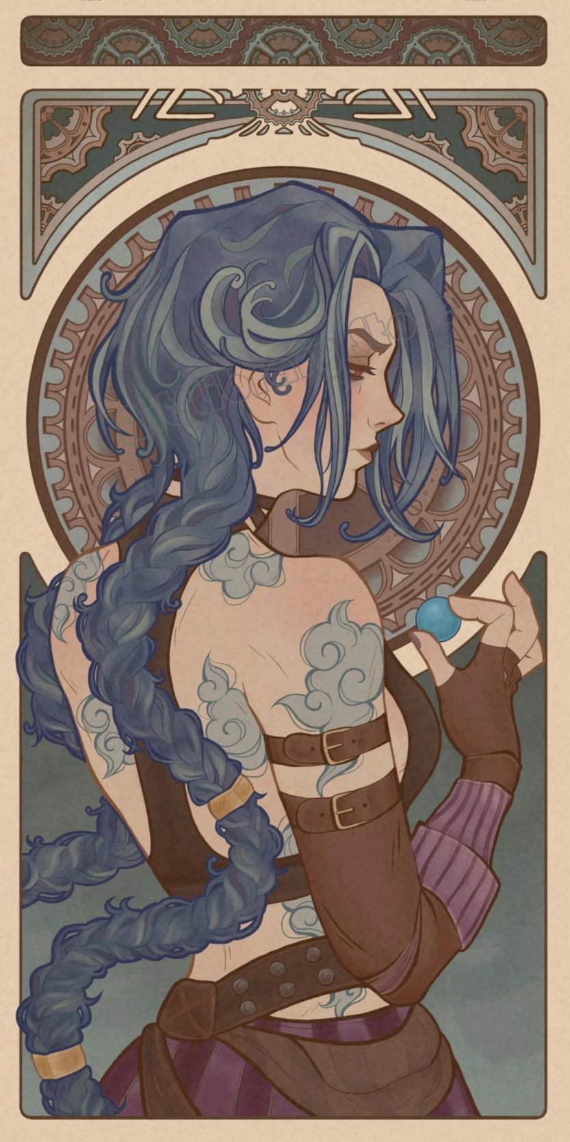 

Плакат Arcane Jinx Vi на холсте
