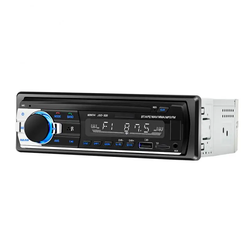 

Car Radio JSD-520 FM MP3 Player Audio Stereo AUX Input USB/SD Charging Function with Remote Control LED Segment Displays