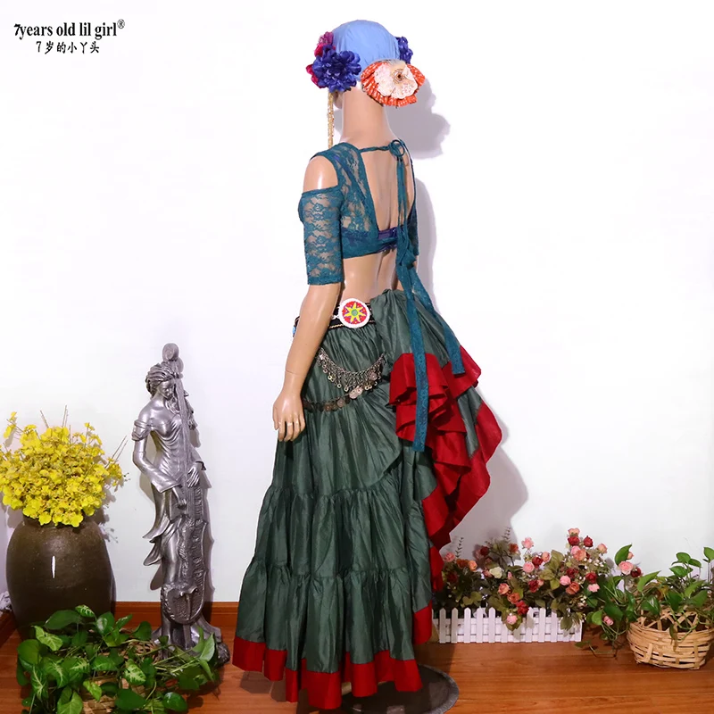 Кружевной топ для танца живота Ats Tribal Choli Drop с короткими рукавами BBB19