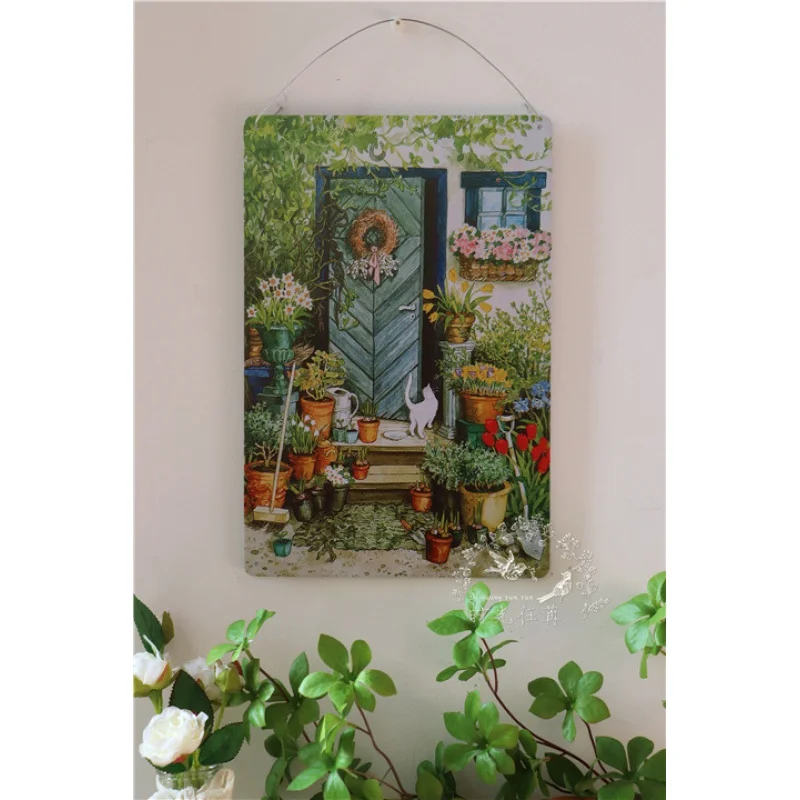 

Wholesale a Variety of Retro Gardening Antique Figure Cat Iron Skin Painting Garden Courtyard Wall Decoration Gardening Grocerie