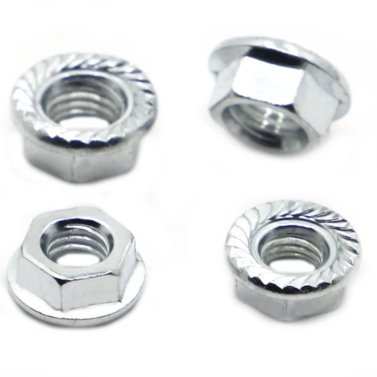 

2-50 шт. шестигранная фланцевая гайка M3 M4 M5 M6 M8 M10 M12 M14 M16 оцинкованная фланцевая гайка из углеродистой стали DIN6923