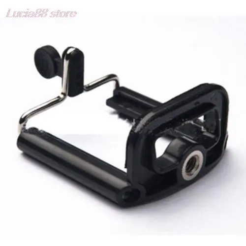 

New Universal Mobile Phone Camera Stand Clip Bracket Holder Monopod Mount Adapter For iPhone 6 7 Plus HTC Tripods Accessories
