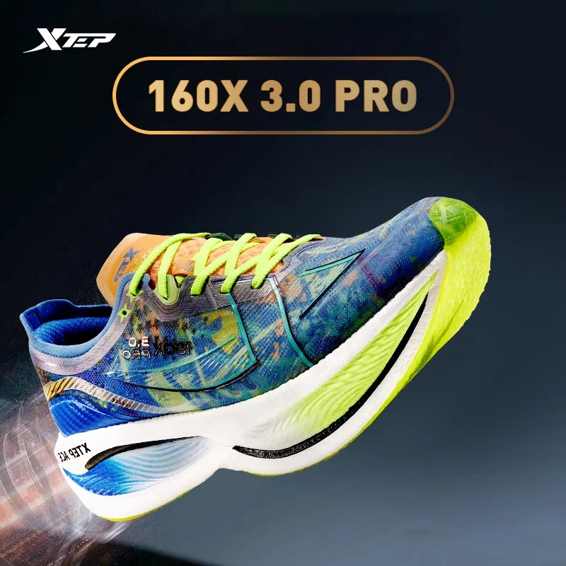 Фото Мужские беговые кроссовки Xtep 160X 3,0 Pro, профессиональные гоночные кроссовки для марафона с поддержкой отскока, амортизацией и амортизацией, ... №1