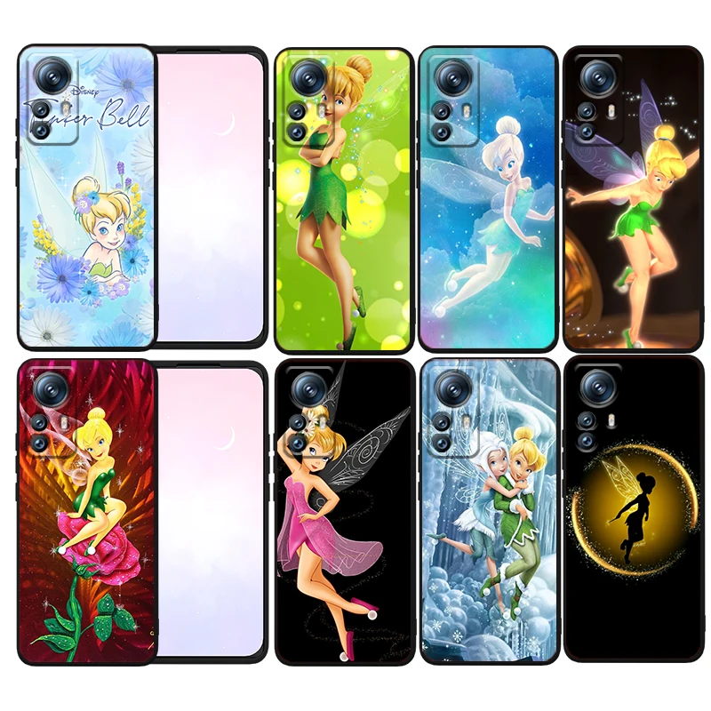 

Wonderful Fairy Tinker Bell Phone Case For Xiaomi Mi 12T 12S 12X 12 11 11T 11i 10T 10 9 Pro Lite Ultra 5G Funda Black Cover