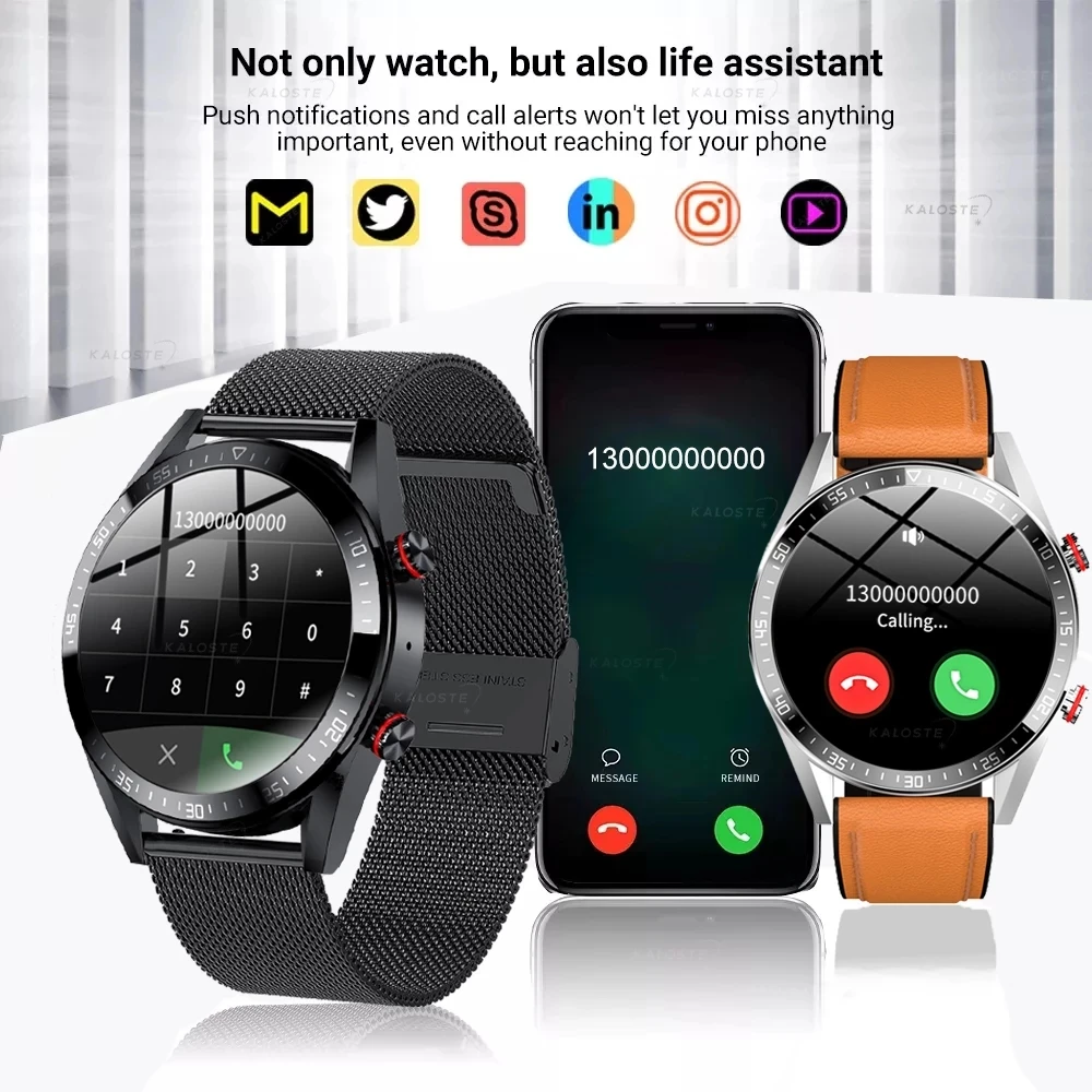 2022 New 454*454 Screen Smart Watch Always Display The Time Bluetooth Call Local Music Smartwatch For Mens Android TWS Earphones