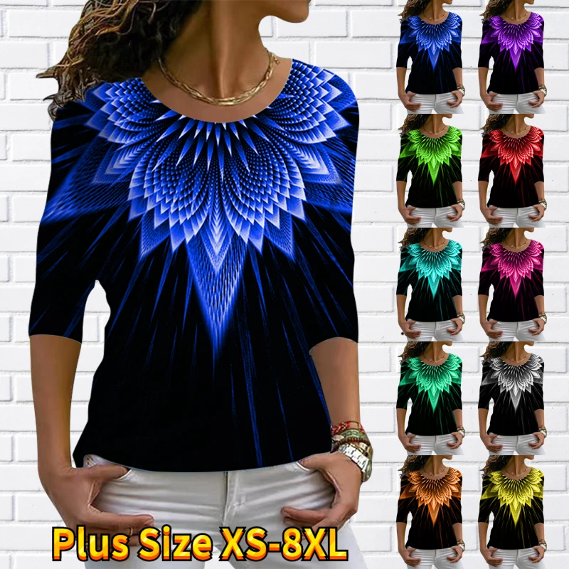 

2022 New Women's Daily Retro Long Sleeve Round Neck Elegant T-shirt Autumn Winter Casual Loose Pullover Oversized Tee Shirt Tops