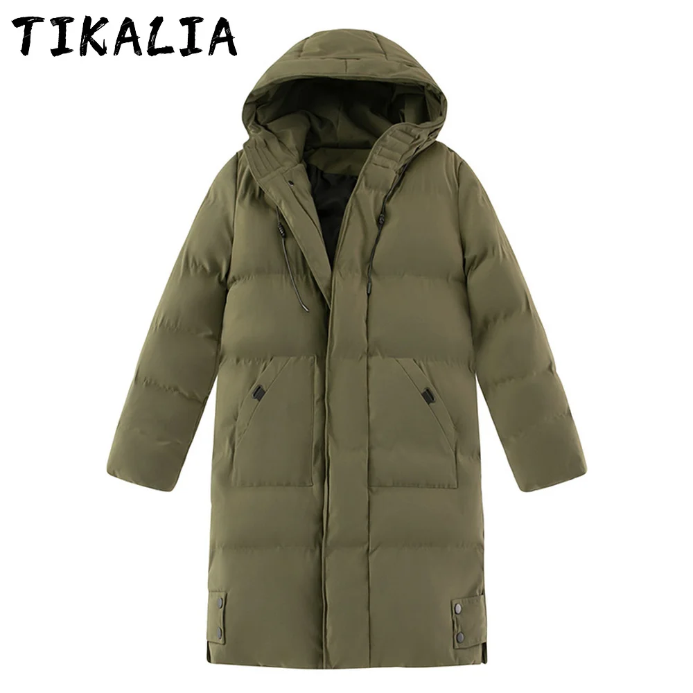 

Зимняя мужская куртка, длинная парка, мужское утепленное длинное пальто, мужская верхняя одежда, теплое пальто с капюшоном, ветрозащитное п...