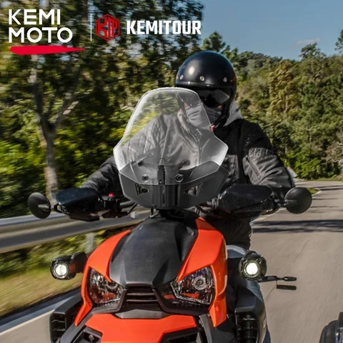 Спортивное лобовое стекло для Can-Am Ryker 600 900 Sport Rally Edition 2019-2025, регулируемое полупрозрачное # 219401023 # 219400771
