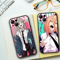anime chainsaw man phone case for iphone13 12 11 pro max x xr mini xs 7 8 6s plus se 2020 phone full coverage covers