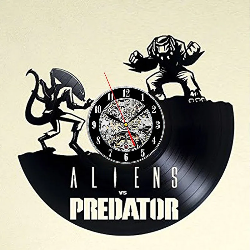 Настенные часы Alien Xenomorph Monster Warior с виниловой пластиной настенные Alienware ET